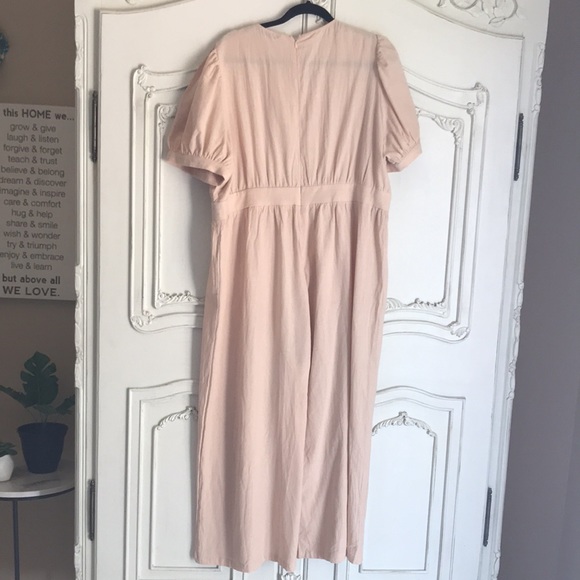 🏵️donated 10/25 Plus size Cream puff sleeve wide leg jumpsuit 3x - Picture 5 of 5